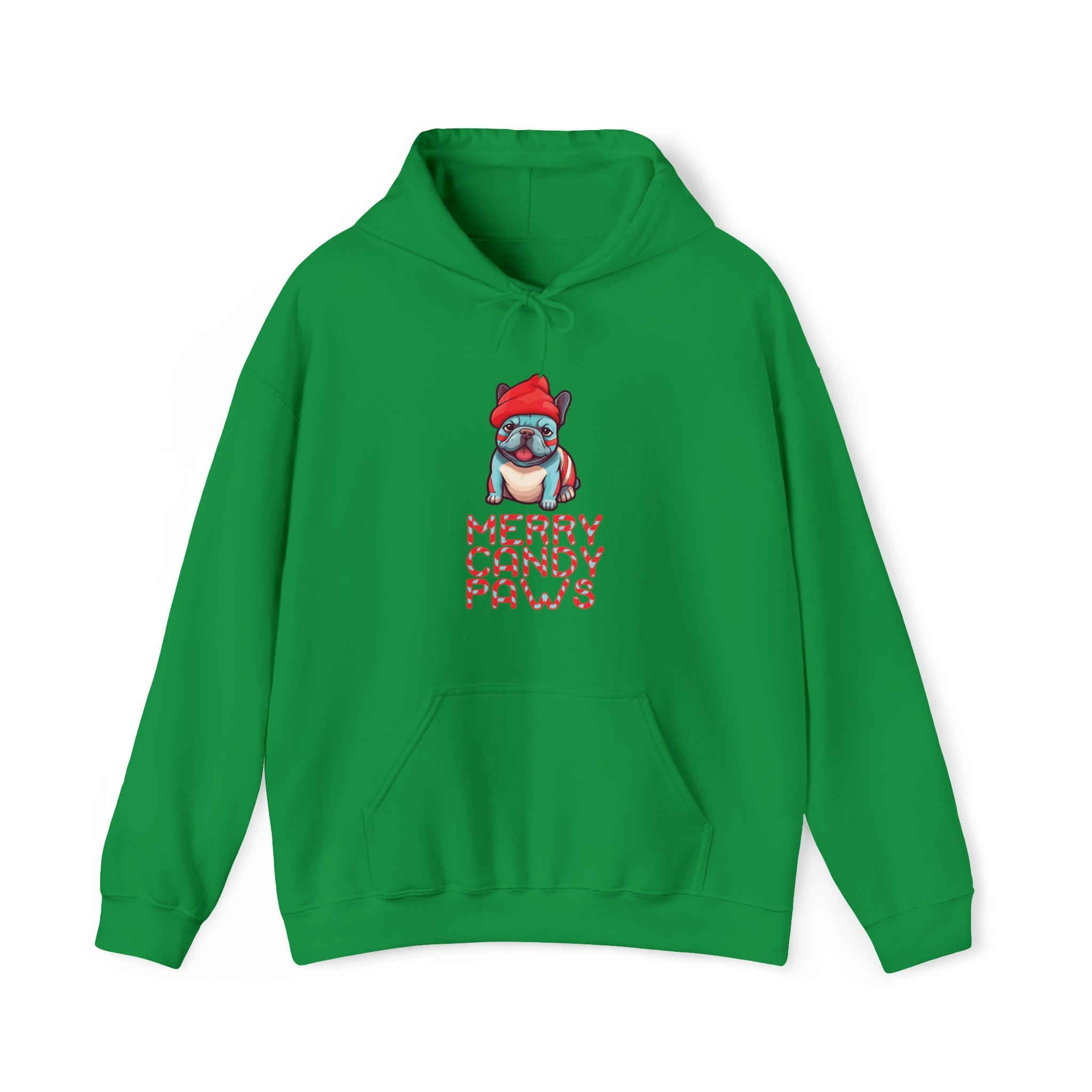 French Bulldog Merry Candy Paws Unisex Hoodie Comfy Pet Product