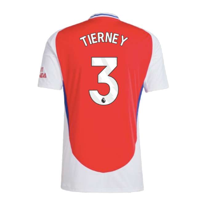 Arsenal Home Football Shirt 2024-20 - Tierney 3 L M S