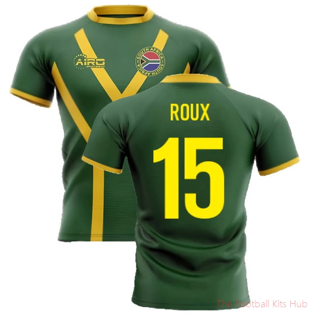 [LK] 2025/26 South Africa Springboks Flag Rugby Shirt (Roux 15)