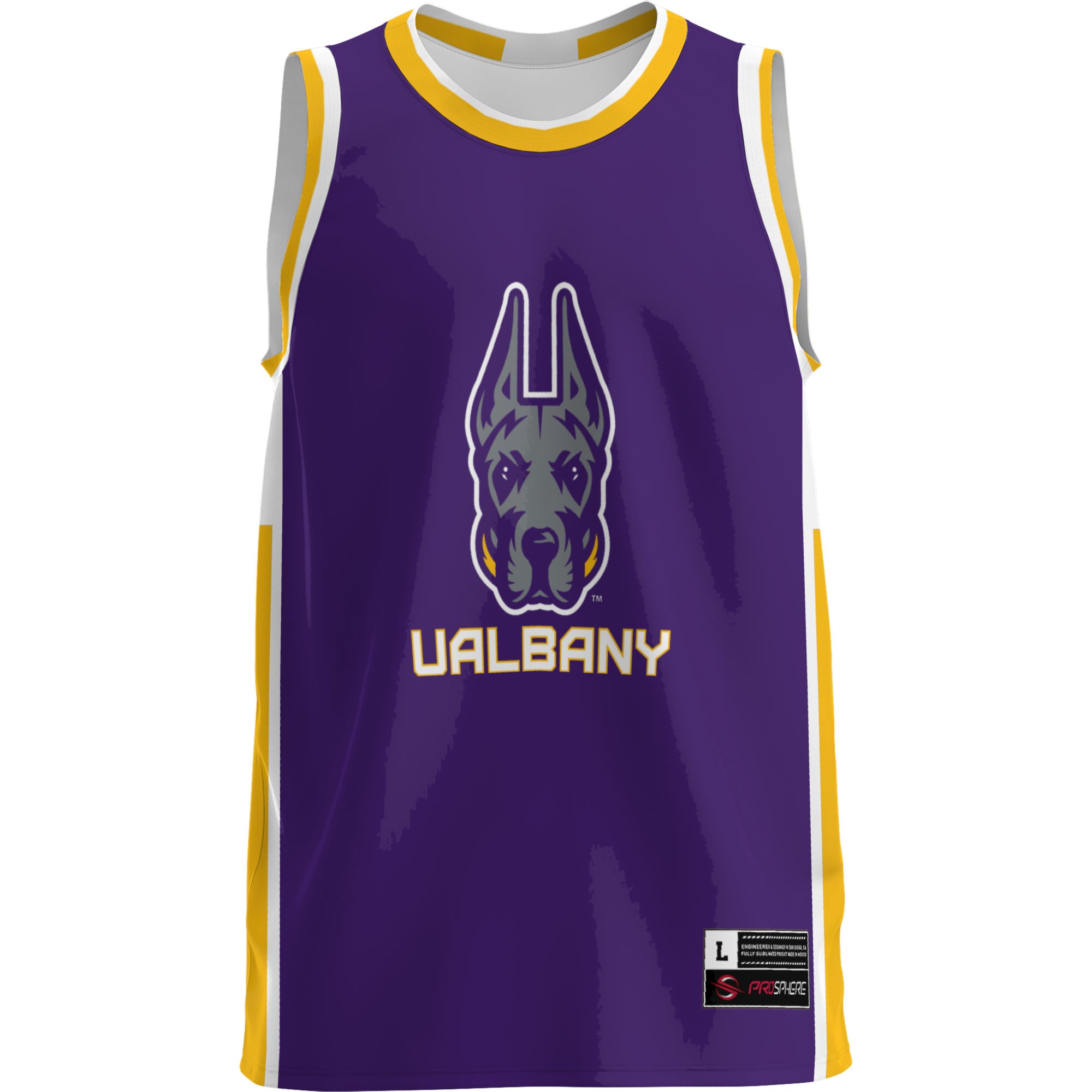 [DDG] UAlbany Great Danes GameDay Greats Lightweight Basketball Jersey - Purple