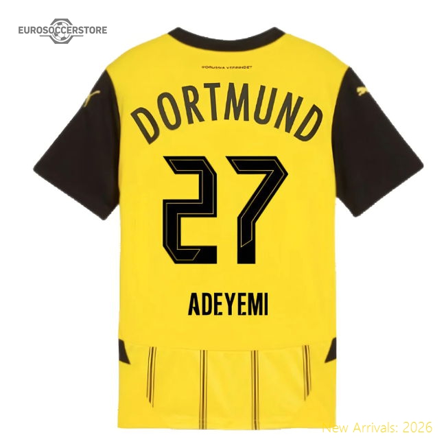 Borussia Dortmund 2024-25 Home Fan Version For Kids (Adeyemi