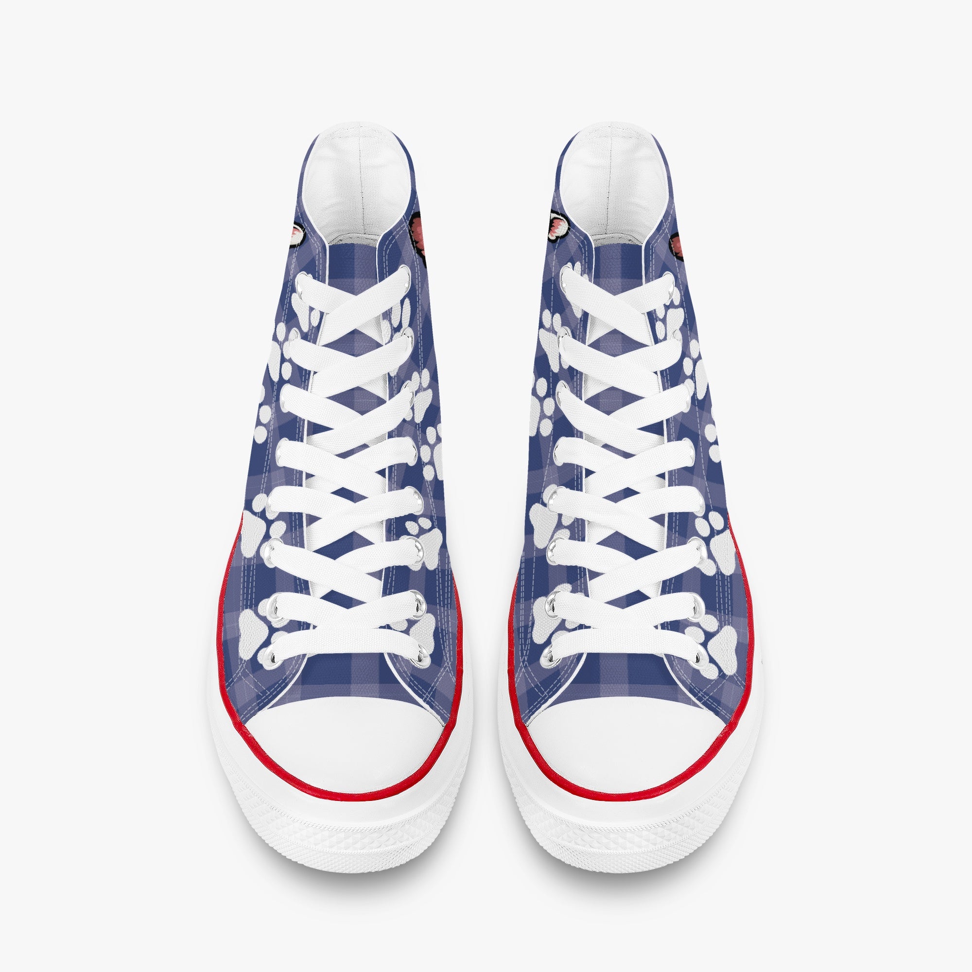 French Bulldog Nina Personalized High Top Canvas Shoes Cozy Paw Wear
