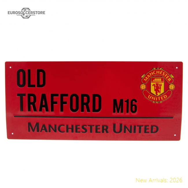 Manchester United Fc Colour Street Sign Supporter Version