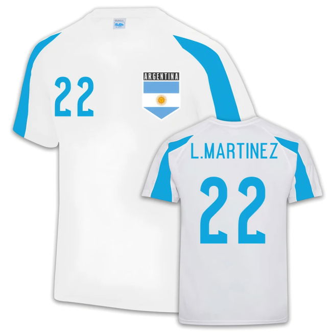 National Argentina Sports Training Jersey (Lautaro Martinez 22)