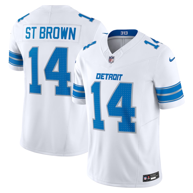 None Amon-Ra St. Brown DET Lions Sleek Top-Grade Jersey for NFL Fans