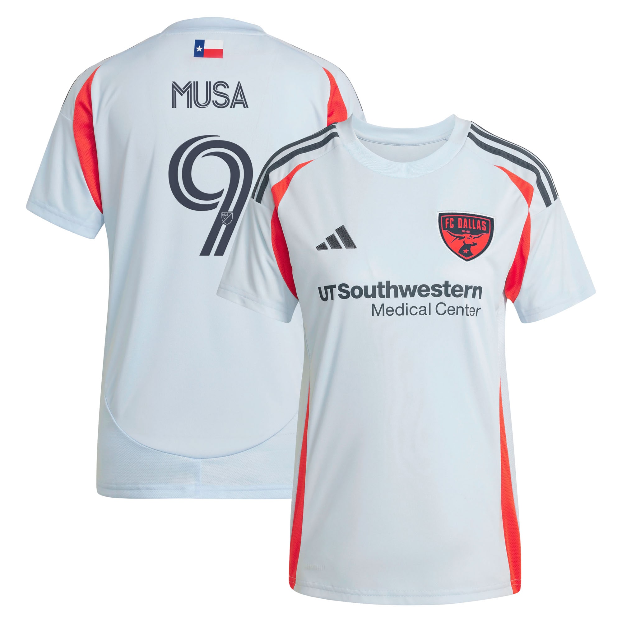 [LK] Petar Musa FC Dallas Women's 2025 The Inferno Kit Replica Player Jersey - Light Blue