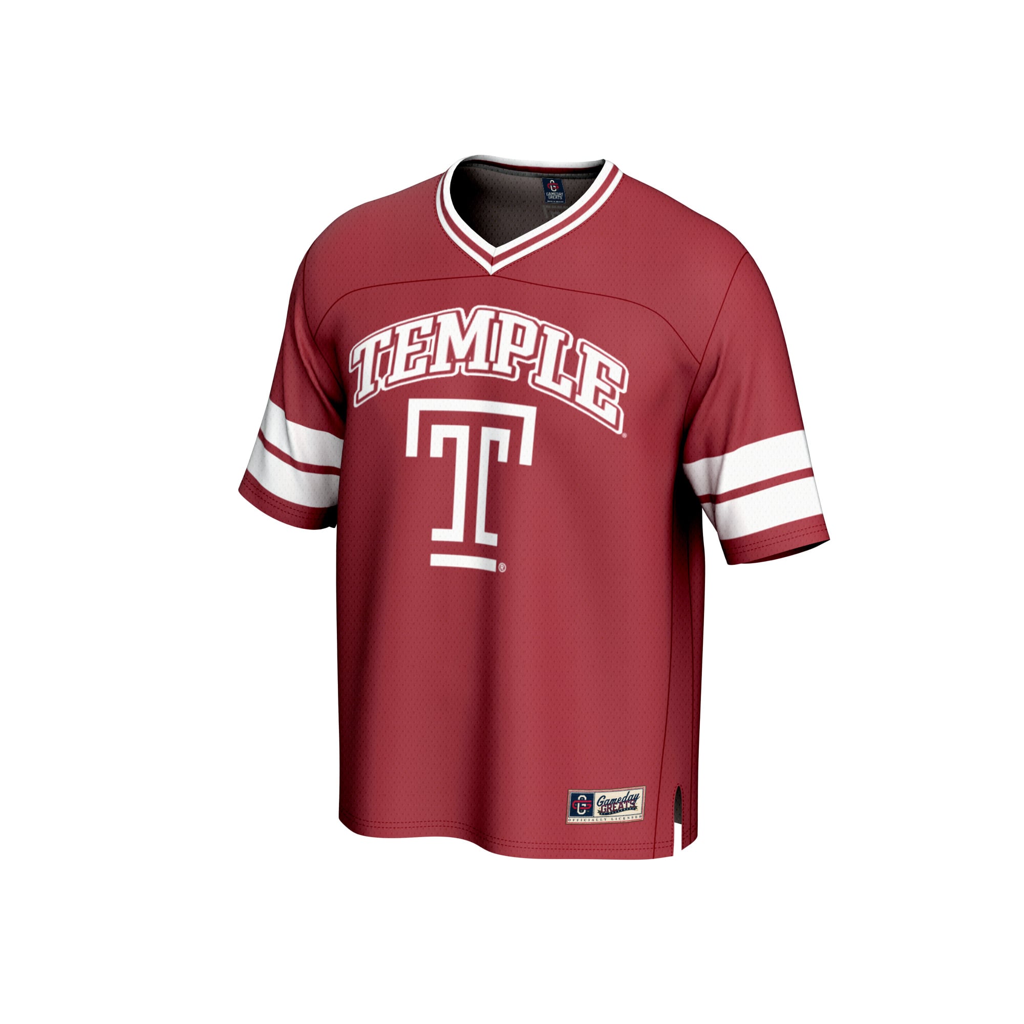 Men's Red Temple Owls Football Jersey