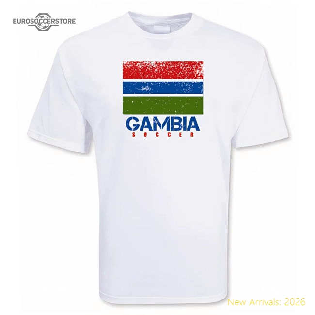 Gambia Soccer 20242025 Regular Tshirt  Highperformance