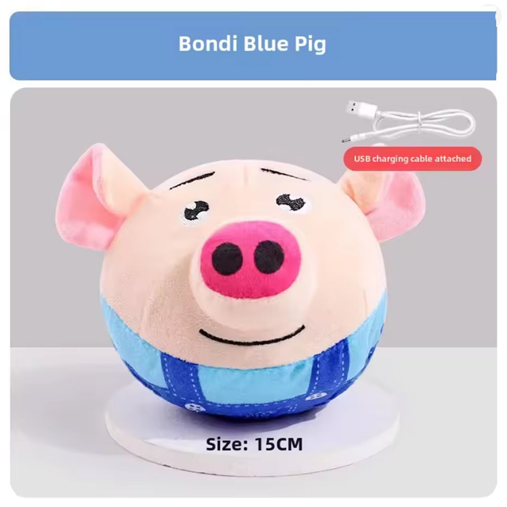 Beatball Frenchie Plush Ball – Electric USB Rechargeable Toy with Music