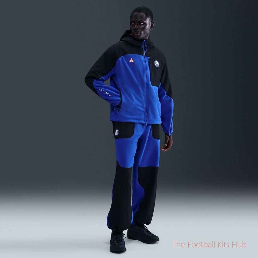 Inter Milan X ACG Hoodie Wolf Tree Plus Full Zip 4th - Black/Hyper Blue/Safety Orange/White