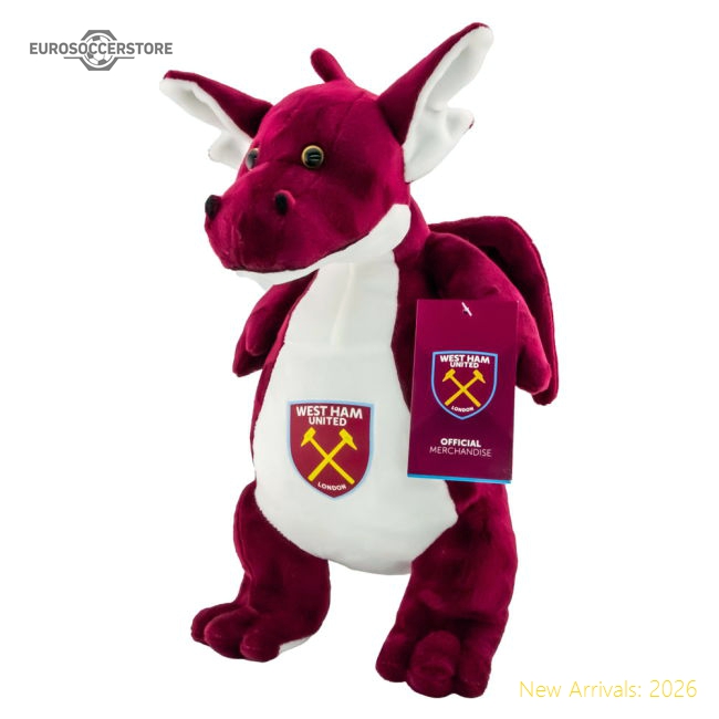 Authentic West Ham United Fc Plush Dragon - Premium Quality Baby