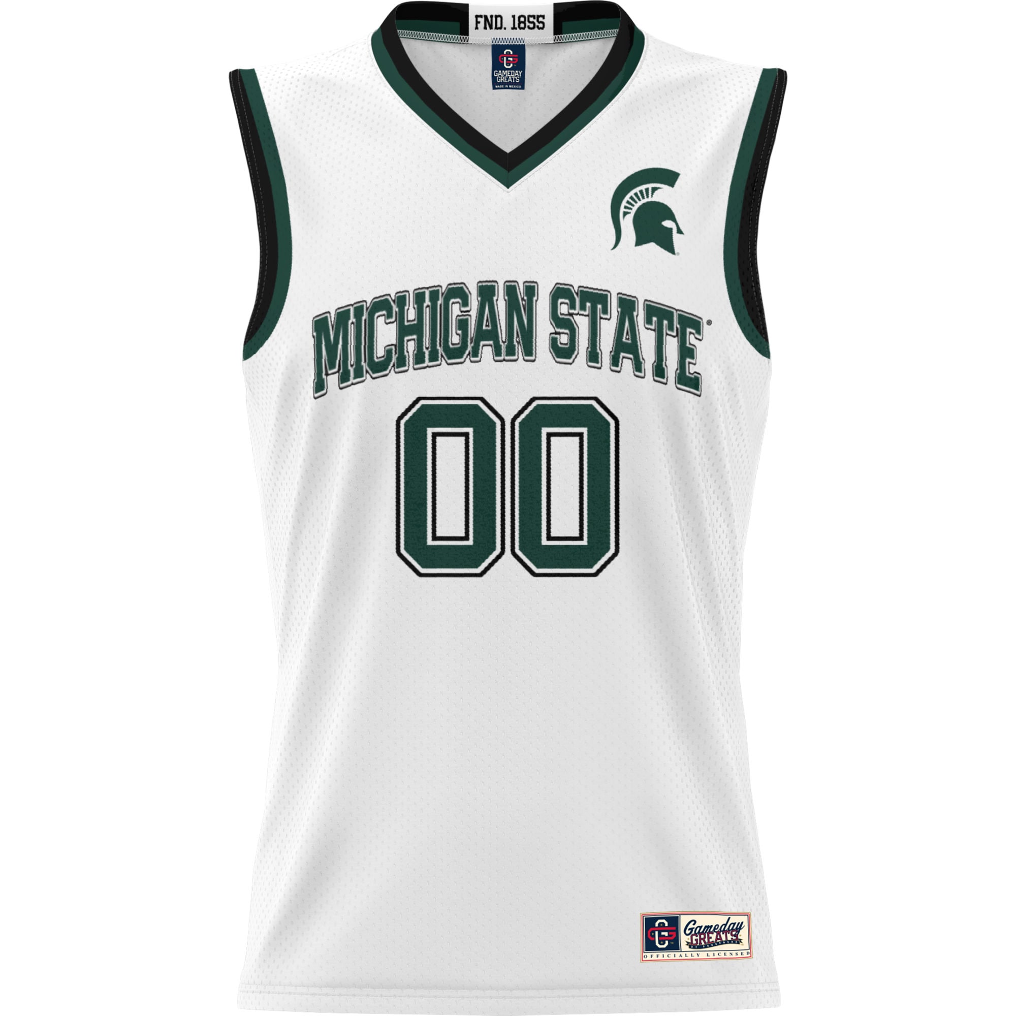[DDG] Michigan State Spartans GameDay Greats Youth NIL Pick-A-Player Lightweight Men's Basketball Jersey - White