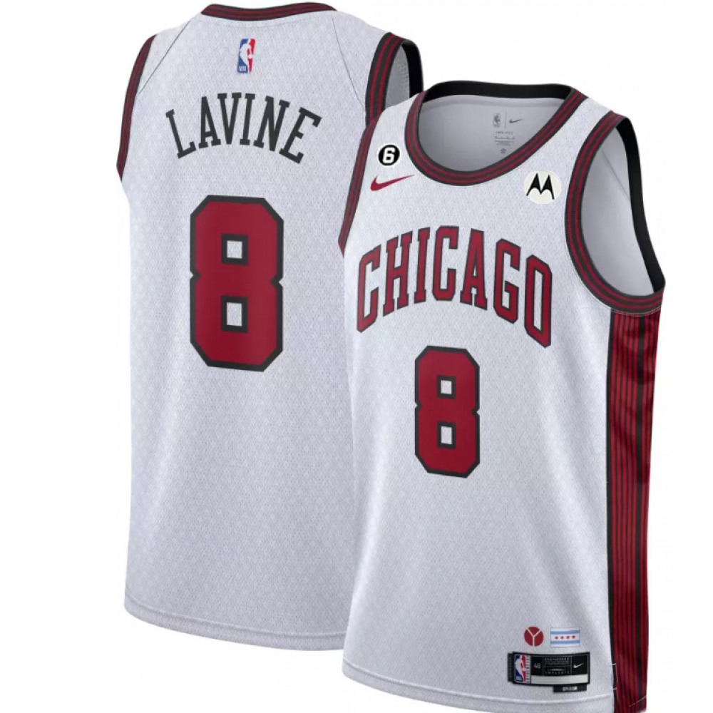 Zach LaVine8 Chicago Bulls Jersey White - City Edition - Game Day Essential