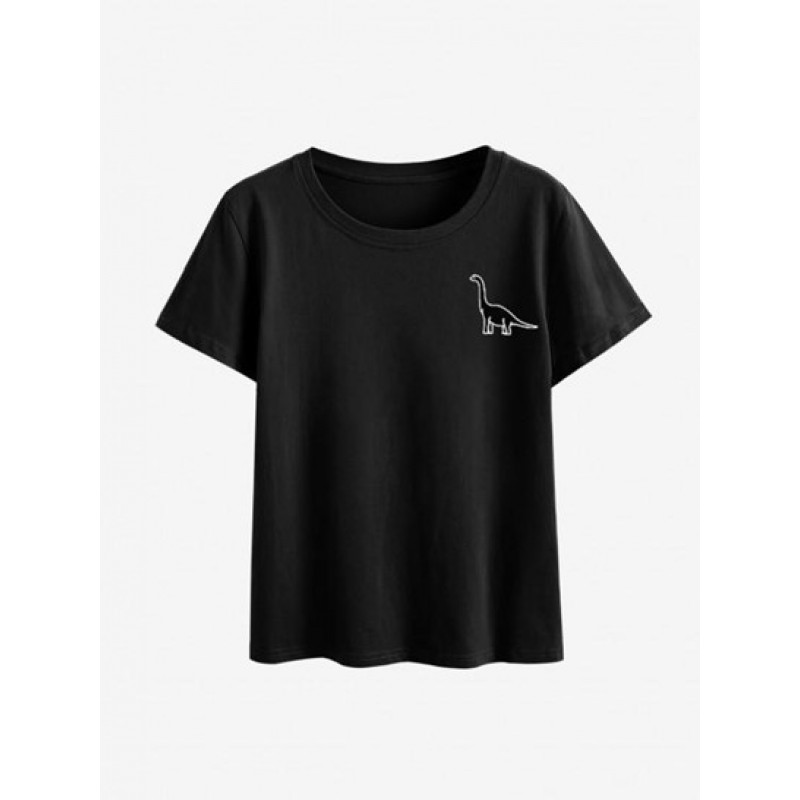 Dinosaur Print Short Sleeve T Shirt EL3434