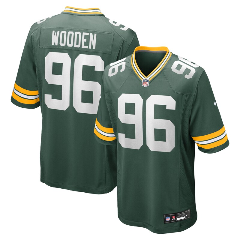 None Colby Wooden Champion GB Packers Game-Ready Jersey for NFL Fans