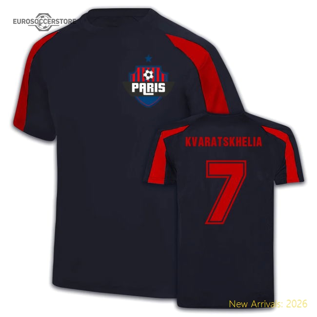 Genuine Training Psg Kvaratskhelia Jersey Quick-dry Breathable