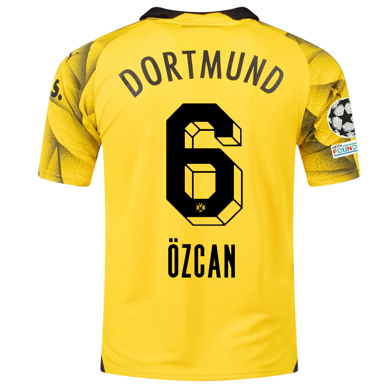 Borussia Dortmund Patches 2023-2024 UCL Third Jersey – Authentic Shirt