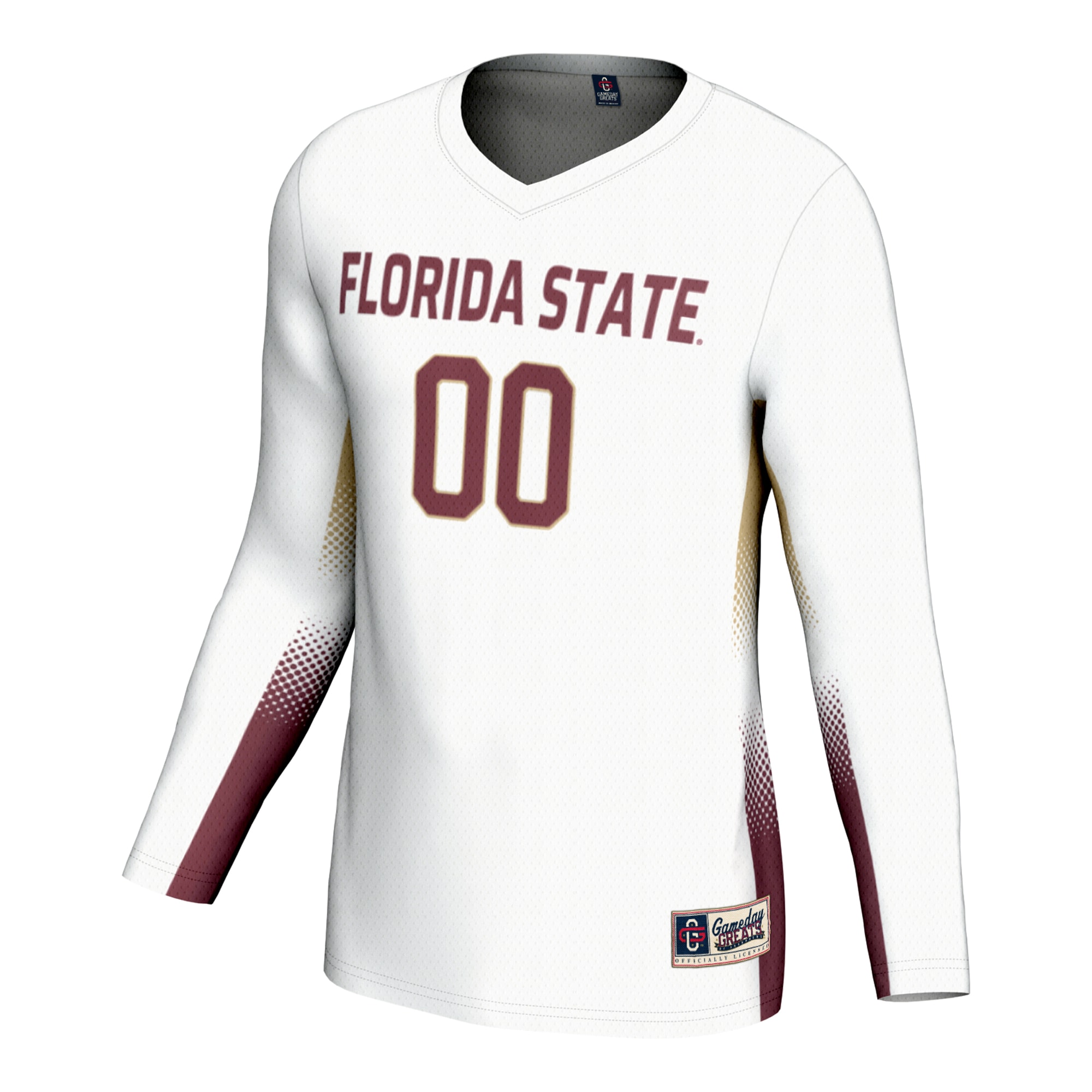 [DDG] Florida State Seminoles GameDay Greats Unisex NIL Lightweight Volleyball Jersey - White