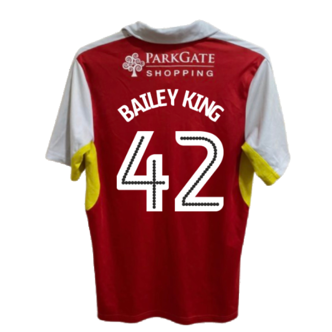 Official Rotherham 2016-17 Home Shirt ((good) Xl) (bailey King 42)