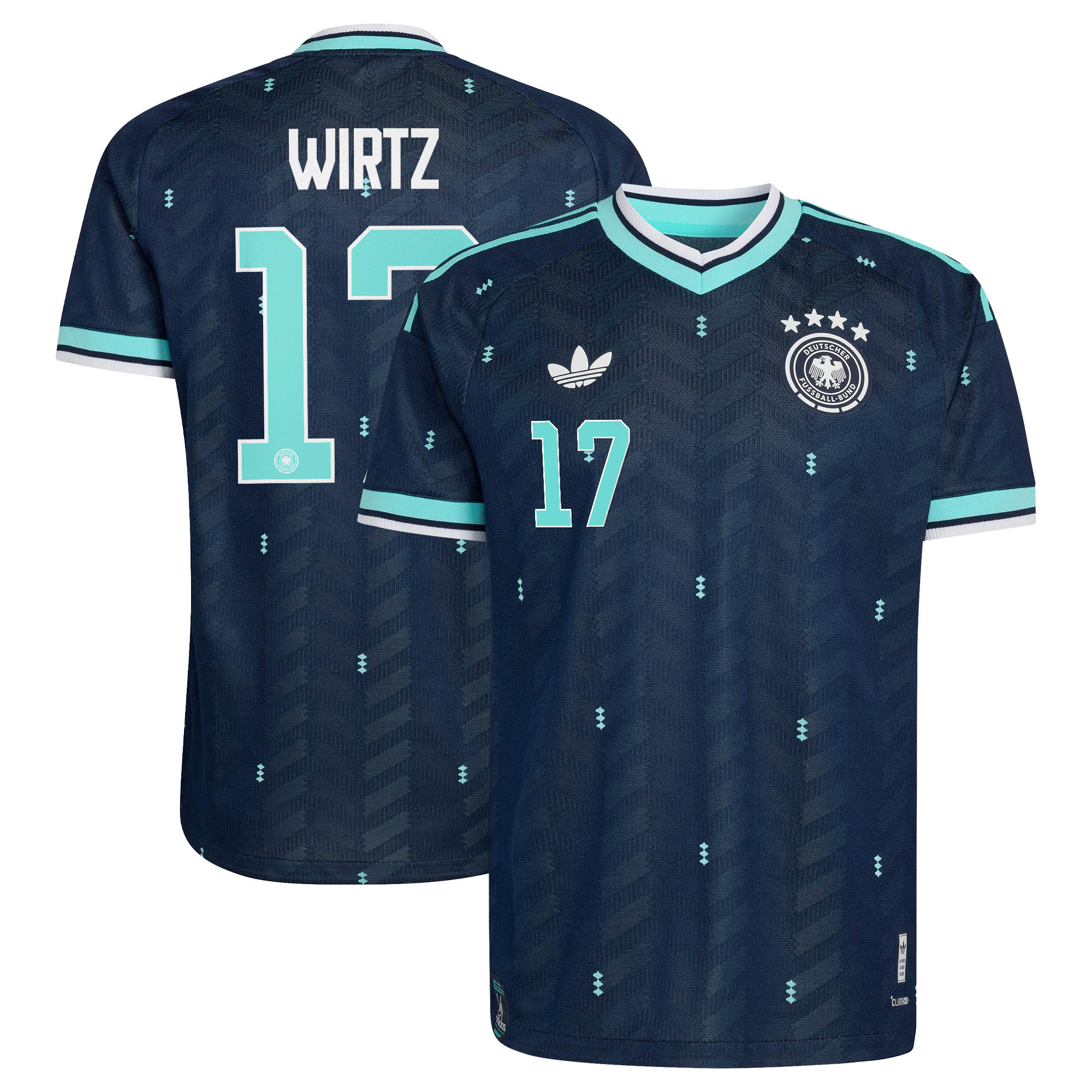 [JED] Women's Florian Wirtz Germany National Team 2026 Away On-Field Authentic Jersey - Navy