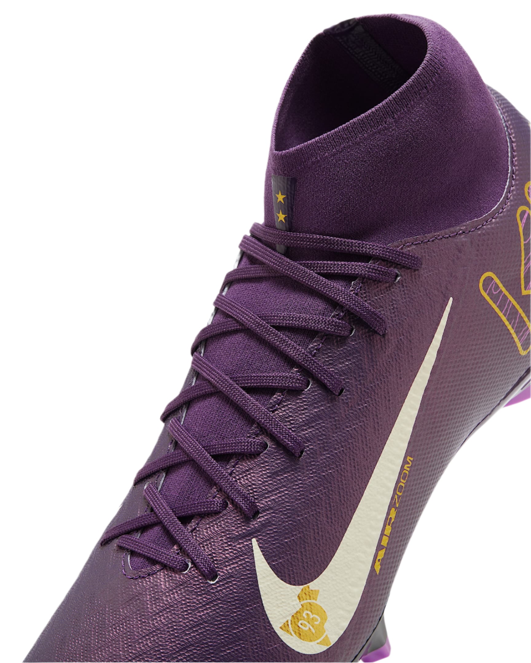 Nike Zoom Superfly 10 Academy Kylian Mbappe KM FG/MG Soccer Cleats (Grand Purple/Pale Ivory)