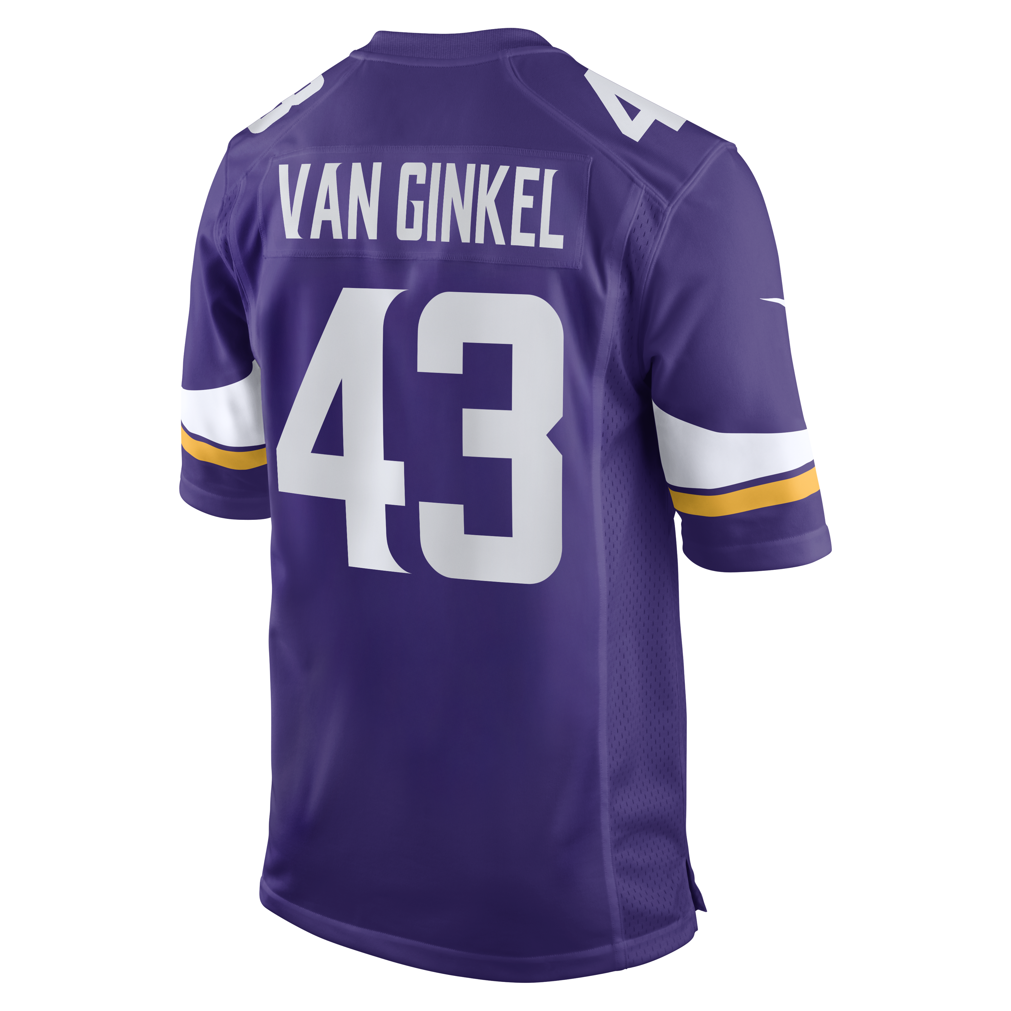 [LK] Andrew Van Ginkel Minnesota Vikings Team Game Jersey - Purple