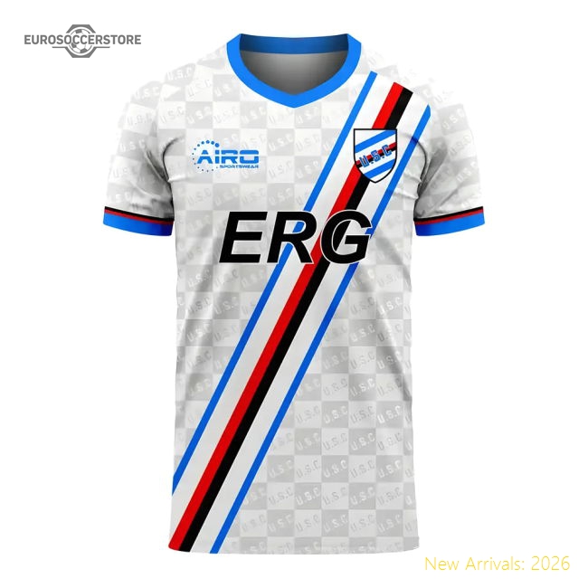 S Sampdoria Female 2025 Away Jersey Shirt Football Fan Football Fan Gear