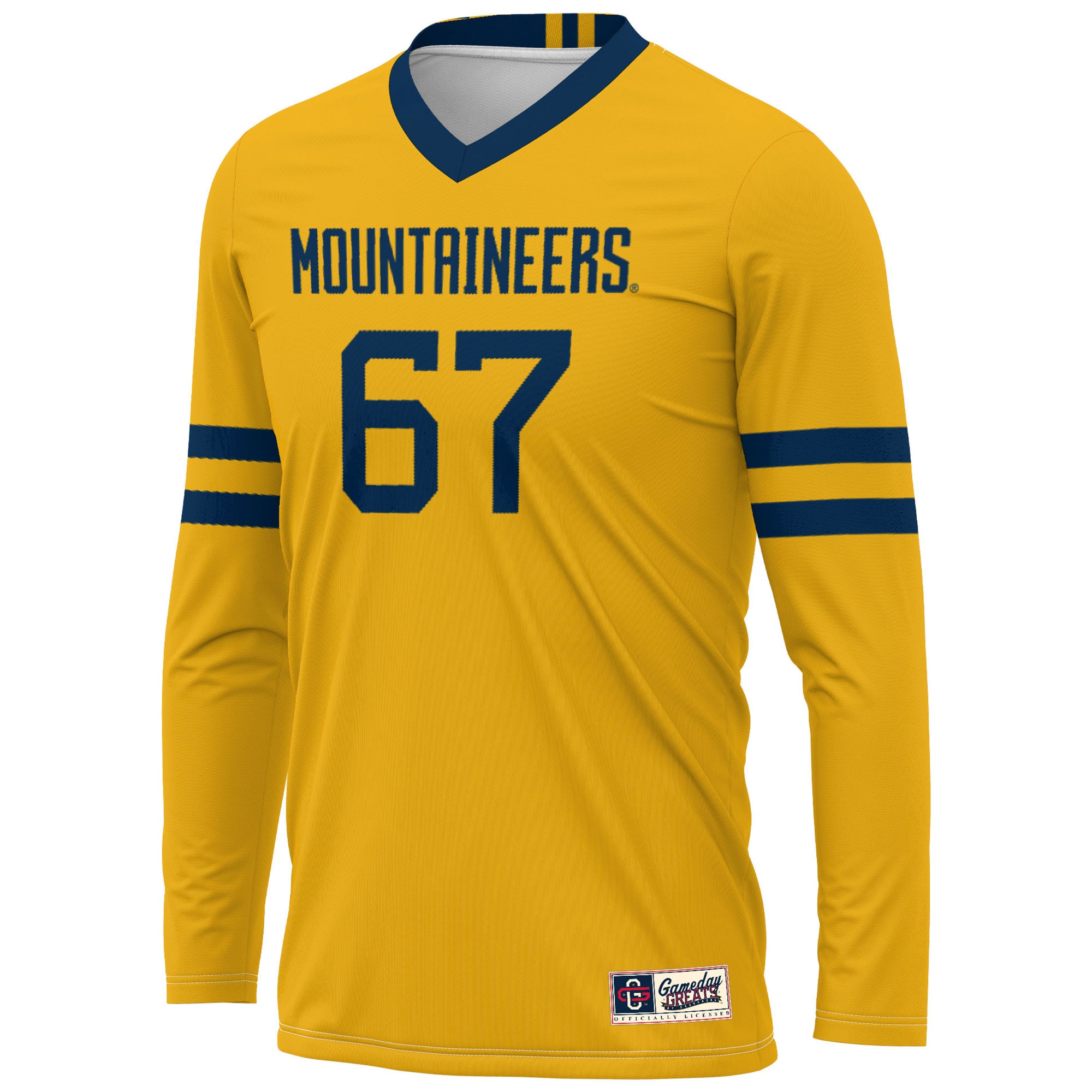 [DDG] West Virginia Mountaineers GameDay Greats Youth Lightweight Women's Volleyball Jersey - Gold