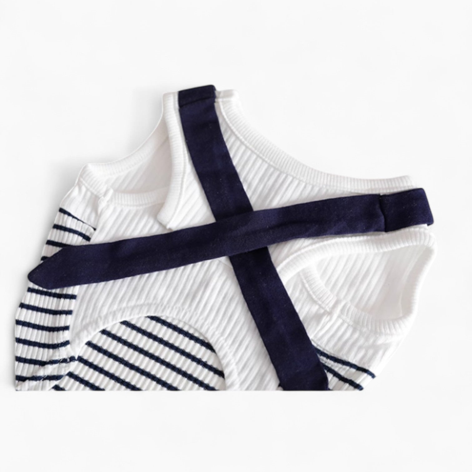 SeaFrench Frenchie Sailor Vest – Striped Thin Summer Dog Vest