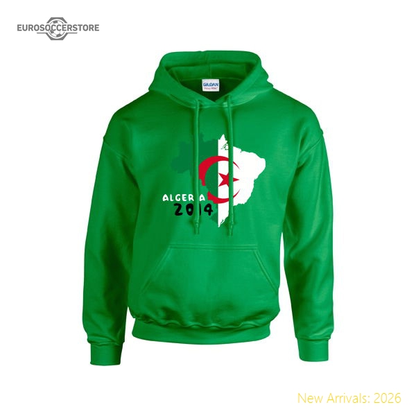Algeria National Team 2014 Country Flag Hoody (green) - Cost-effective