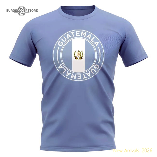 Guatemala Football Badge T-shirt (sky) - Premium Collection