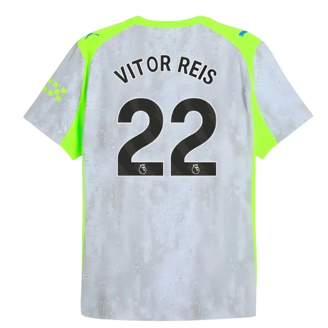 Licensed Copy Man City Third Fan Jersey for Adults (Vitor Reis 22)