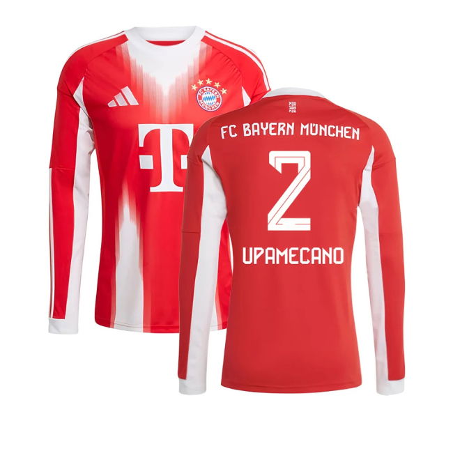 Bayern Munich Long Sleeve 2025-2026 Home Shirt - (Adult