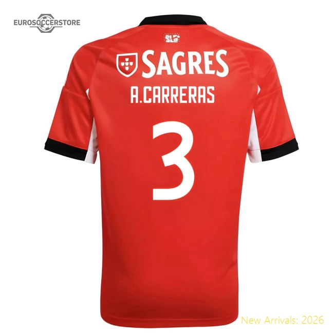 2025-2026 Benfica Home Shirt (Kids) (A.Carreras 3)