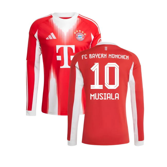 2025-2026 Home Shirt by Bayern Munich Long Sleeve