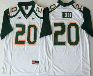 Men's None White 2024 high quality Ed Reed #20 moisture wicking Jersey