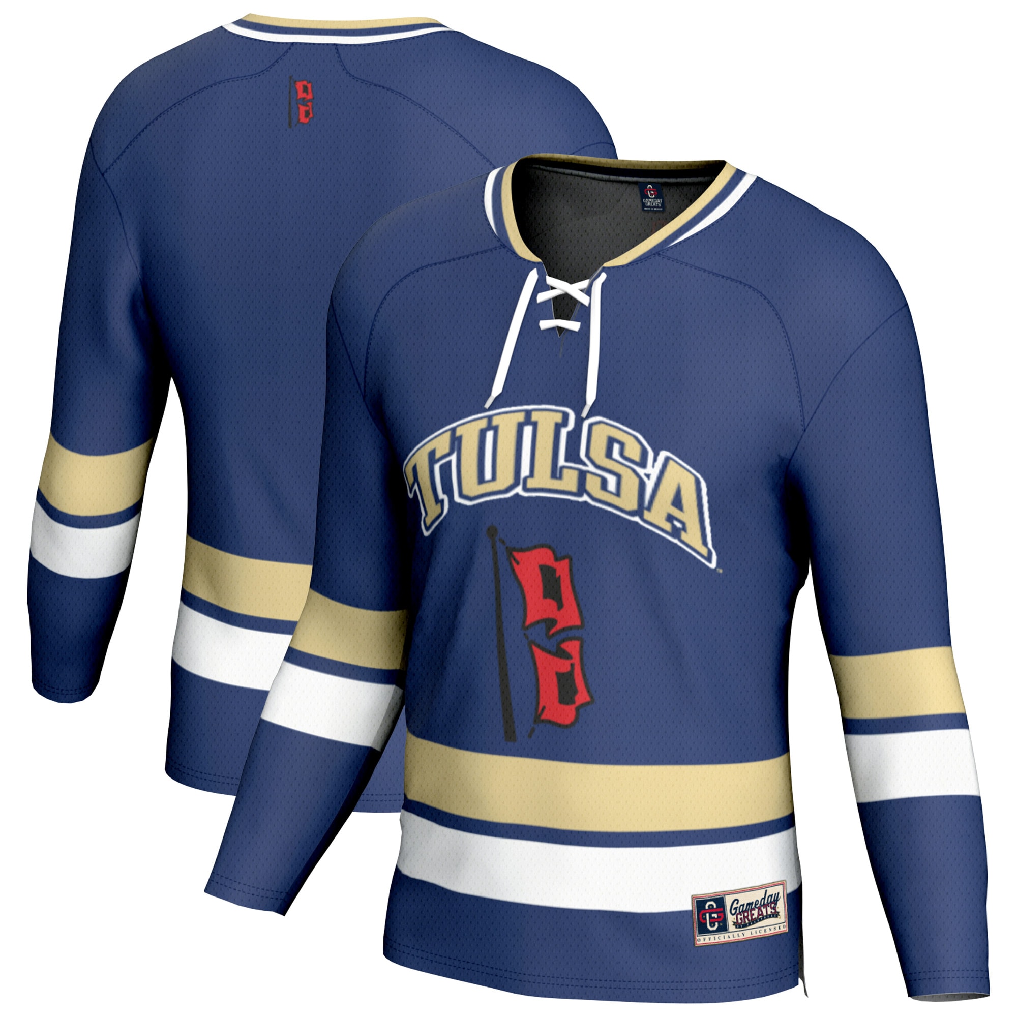 [NJP] Women's Tulsa Golden Hurricane GameDay Greats Hockey Jersey - Royal