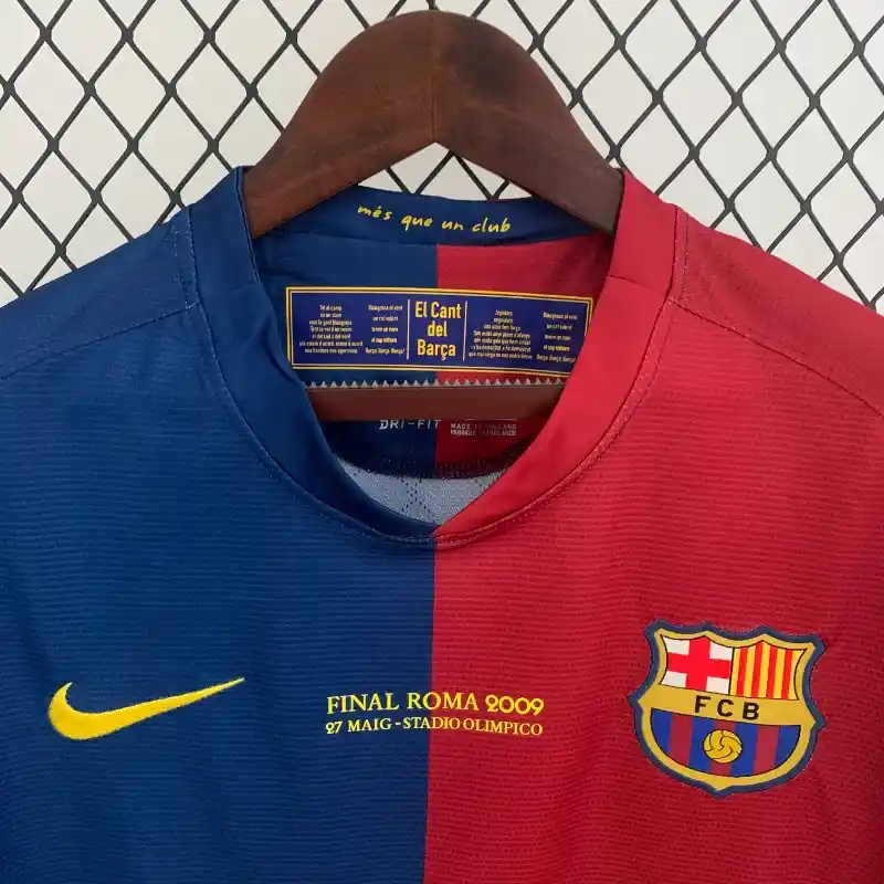 2008-2009 Long Sleeve Barcelona UEFA Champions League Jersey retro kit