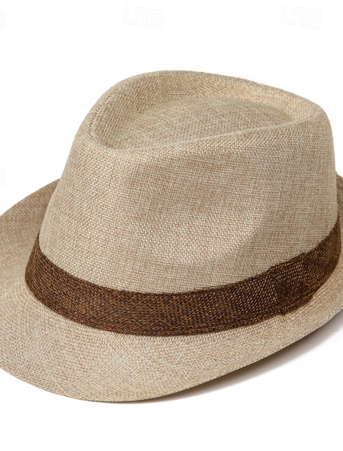 Men's Kentucky Derby Hat Sun Hat Bowler Hat Black Dark Gray Linens Fashion Casual Street Daily Color Block Sunscreen Breathable