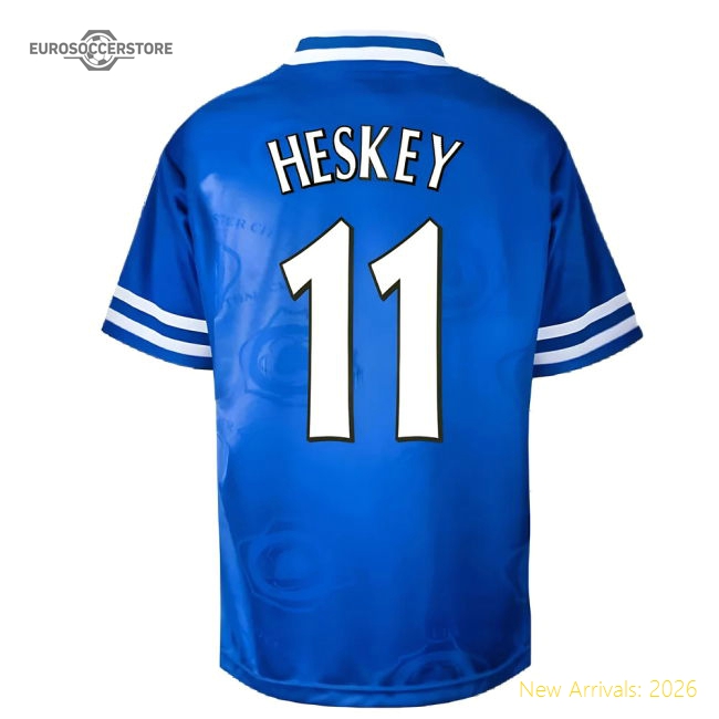 Official Leicester City 1997 Home Retro Shirt (heskey 11) - Premium