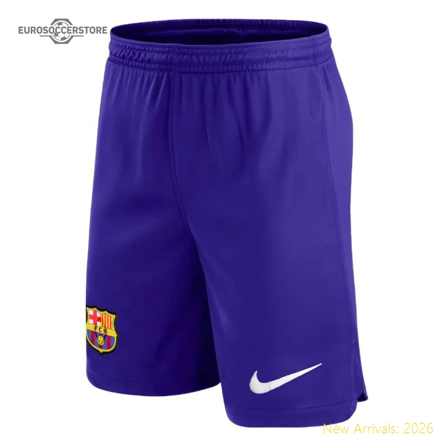 High-Quality 2023-2024 Barcelona Home Football Shorts (Blue)