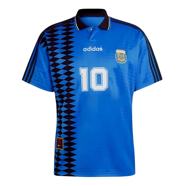 Top-Tier Tournament-Edition Argentina Diego Maradona 1994 Away Shirt