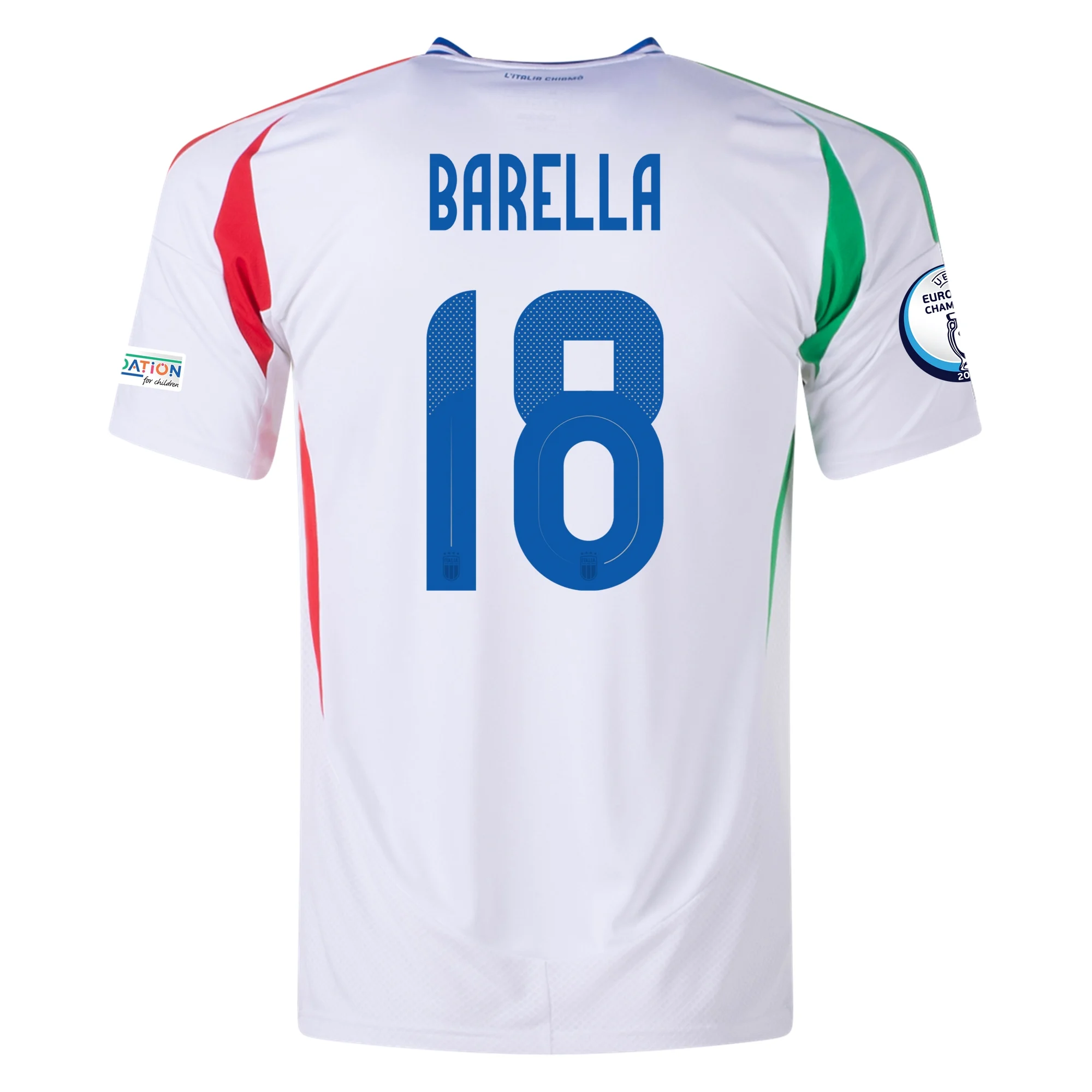 Italy 2024-2025 UEFA Euro Away Shirt –  Match Day Version S