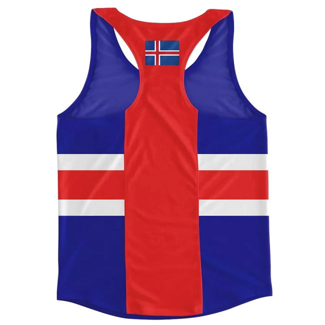 Iceland Flag Running Vest Netherlands Authentic Holland