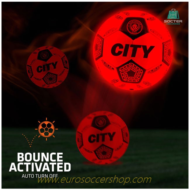 Manchester City FC LED Glow Football