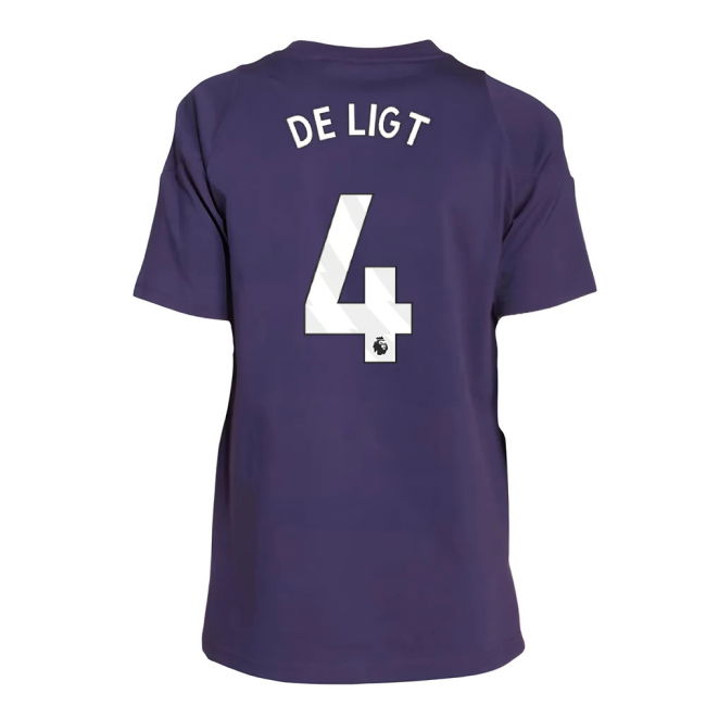 Durable Material Football Man Utd Training Tee Aurora Plum Kids De...