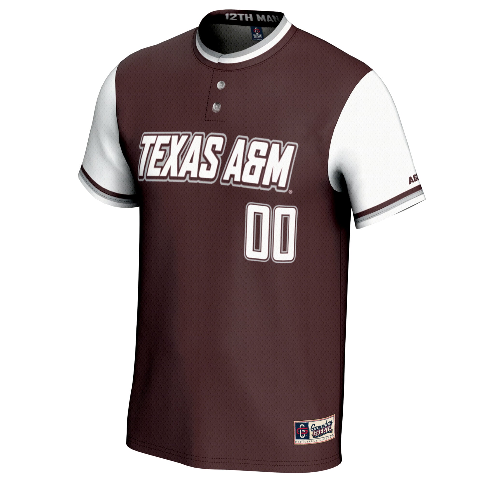 [NJP] Texas A&M Aggies GameDay Greats Unisex NIL Pick-A-Player Lightweight Softball Jersey - Maroon