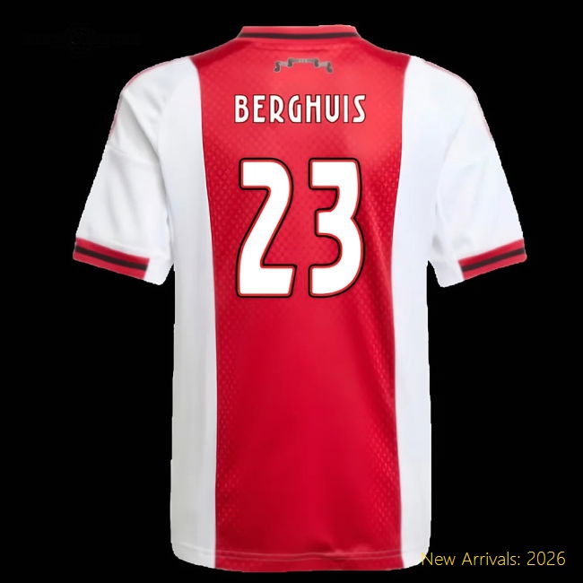 Afc Ajax Children 2025 Home Jersey Shirt Football Fan Match Day Essential