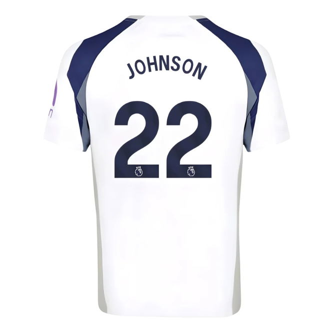 2025 Edition Tottenham Home Match Shirt 2025-2026 (Johnson 22) (1)