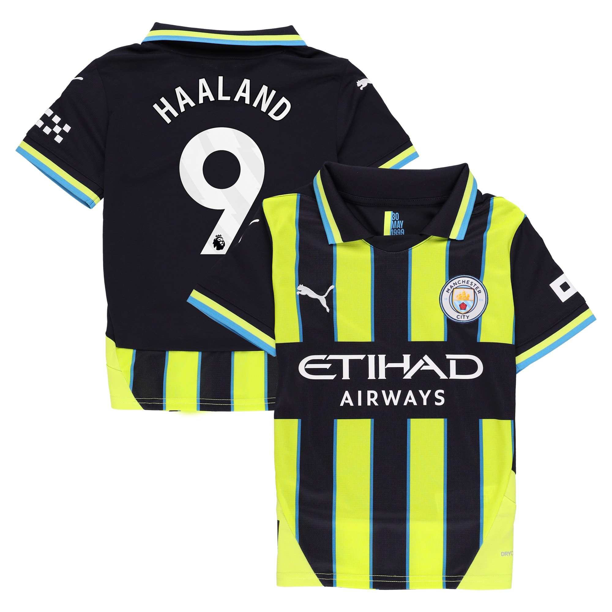 [LK] Erling Haaland #9 Manchester City 2024/25 Away Replica Player Jersey - Navy